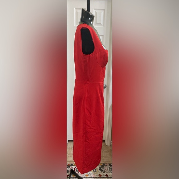 NWT Alexia Admor Harper Cap Sleeve Corset Midi Dress Size 8 - Picture 7 of 13